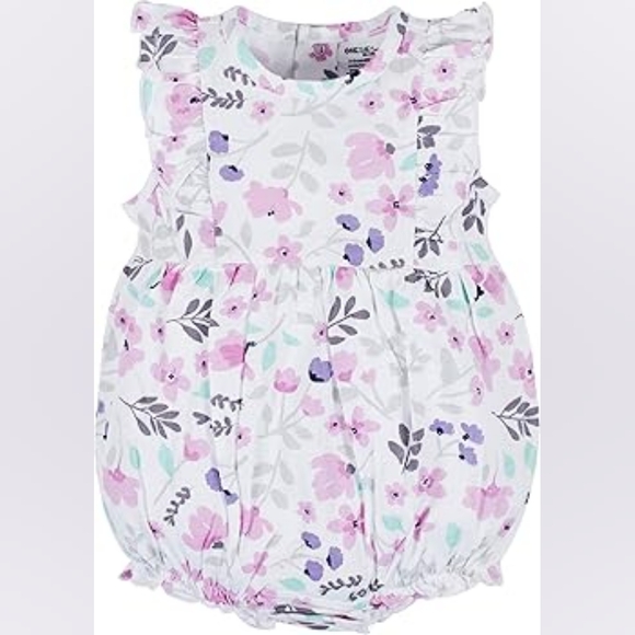Onesies Baby Girl Floral Romper Size Size 0-3 Months - Picture 1 of 3